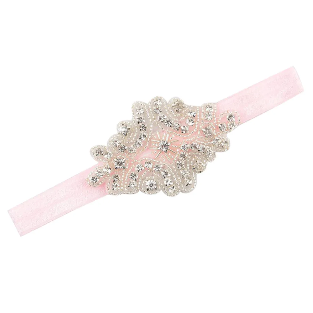 Детская повязка на голову стразы Детские аксессуары для волос девочек лента