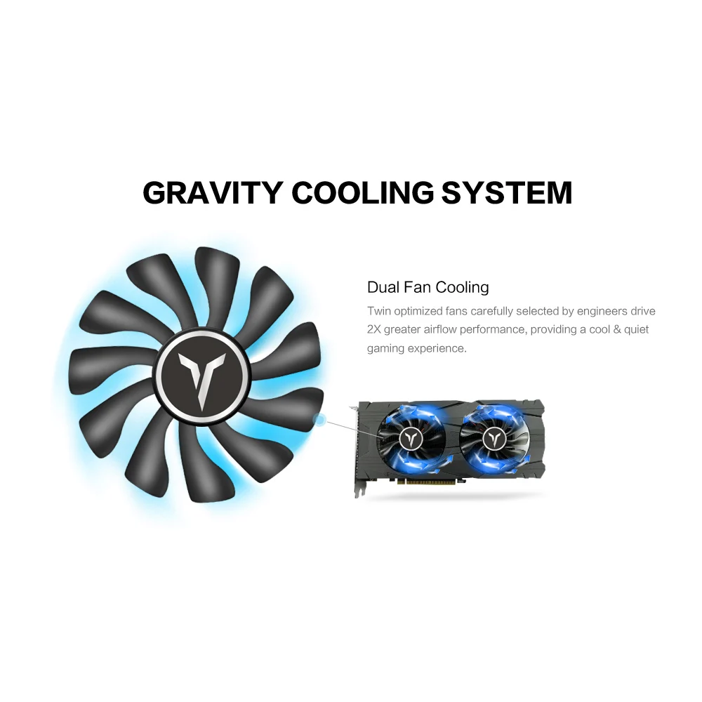Yeston GeForce GTX 1050Ti 4G D5 GAEA графическая карта с 1291 1392 МГц/7008 МГц 4 ГБ/128 бит/GDDR5 памяти