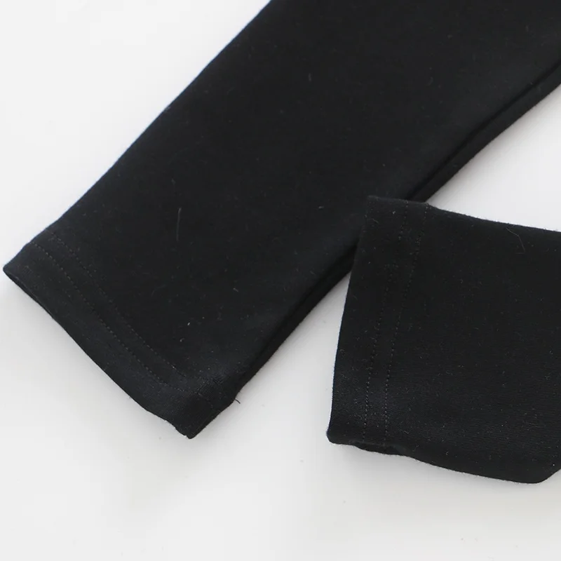 Осенние детские симпатичные хлопковые леггинсы для маленьких девочек Полосатая