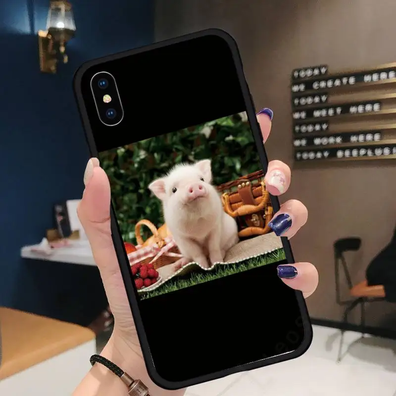 

Cute Little Pink Pet Pig cover Phone Case for iPhone 11 12 pro XS MAX 8 7 6 6S Plus X 5S SE 2020 XR
