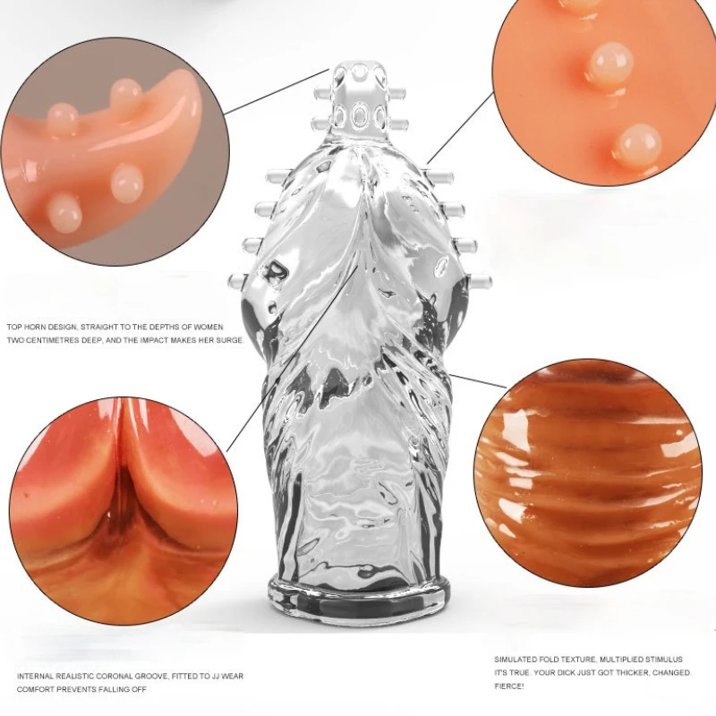 Сексуальный мужской Кристальный рукав волчий зуб секс-игрушка кольцо