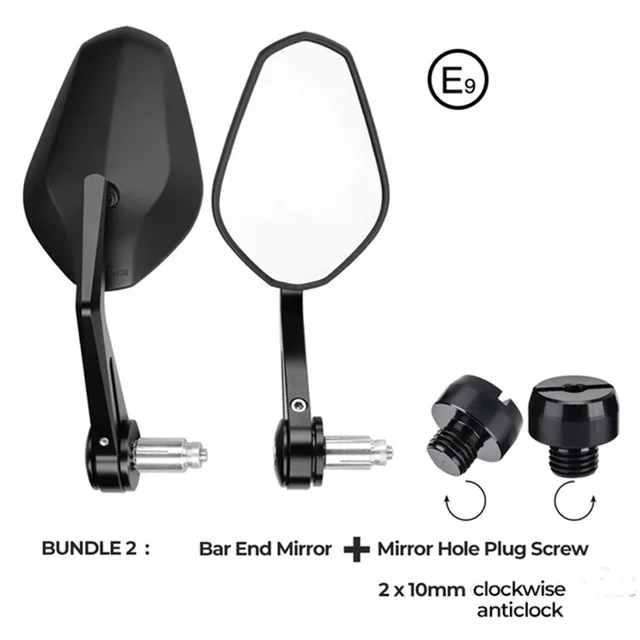 E mark мотоцикл 7/8 &quot22 мм зеркало заднего вида Ручка Бар Конец Зеркало для Yamaha R3 MT07