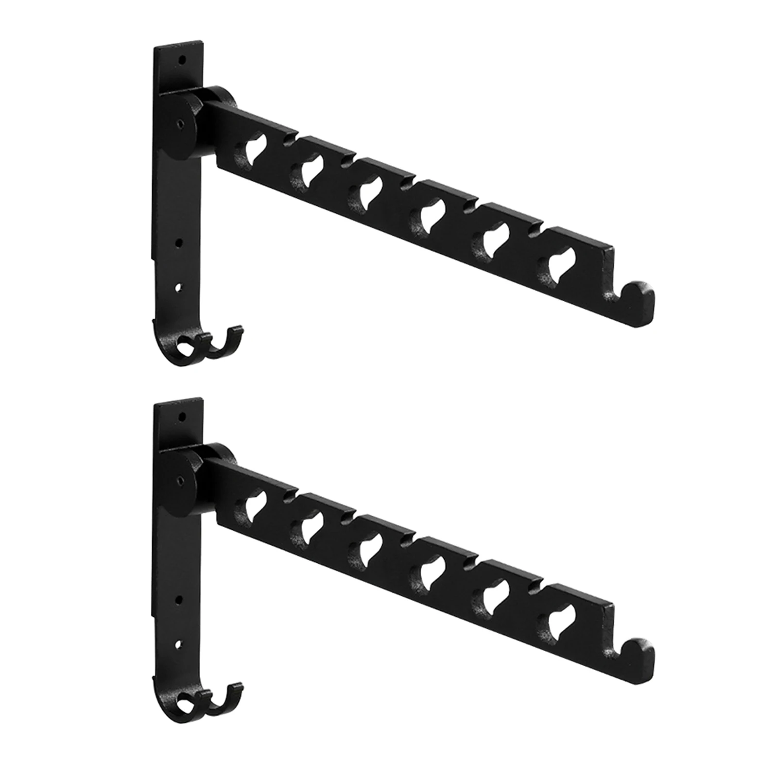 

Wall Mounted Wardrobe Heavy Duty Clothes Rack Daily Laundry Hanger Easy Install Bedroom Space Aluminum With Swing Arm Folding