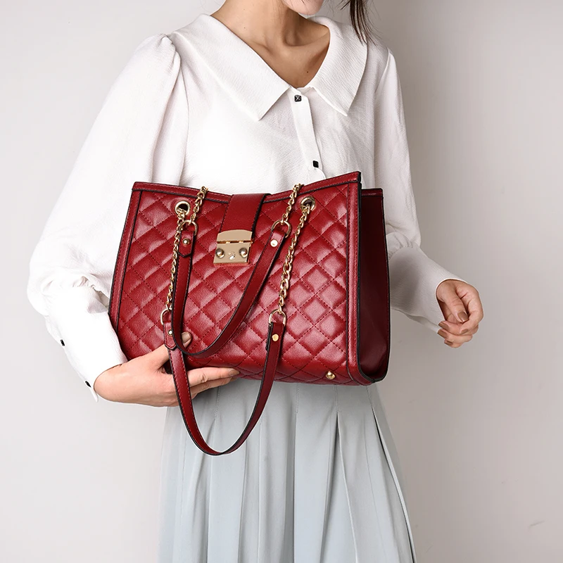 

OLD TANG New Luxury Shoulder Bags For Women 2020 Top Quality Leather Ladies Large Capacity Classic Fashion Chain Handbag