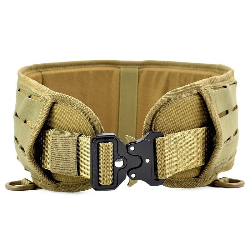 

Military Tactical Padded Molle Belt Men Utility Waist Support Outdoor Hunting Training Waistband Girdle Army Combat Waist Belts