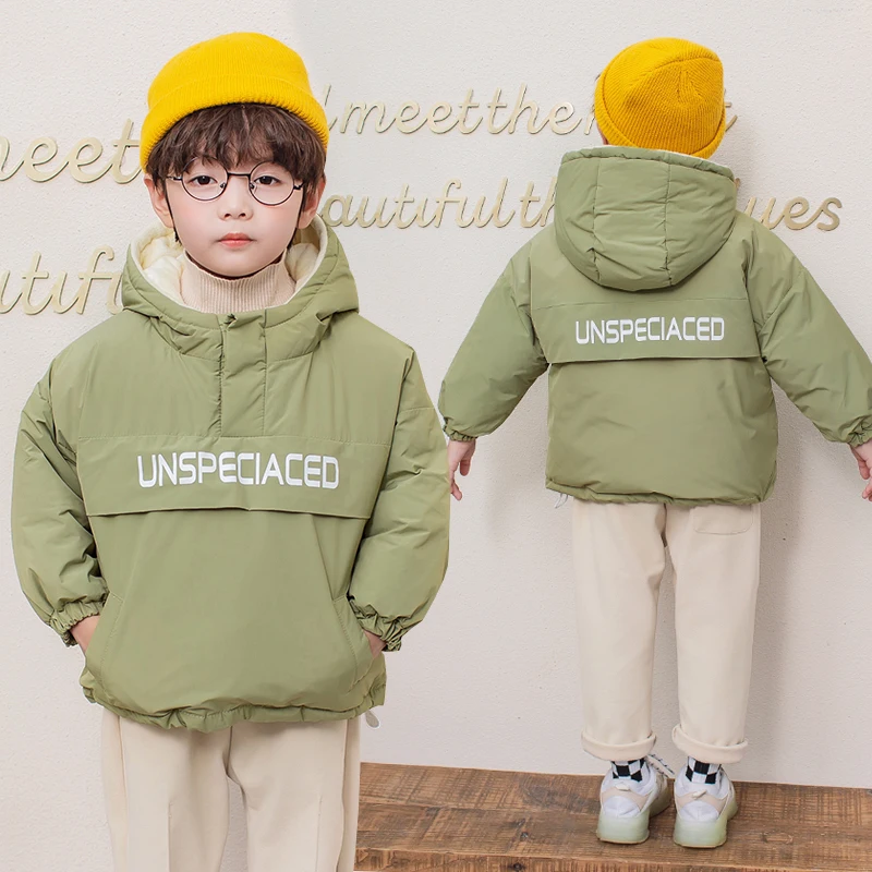 Новинка 2020 года Детская однотонная куртка из овчины для мальчиков и девочек