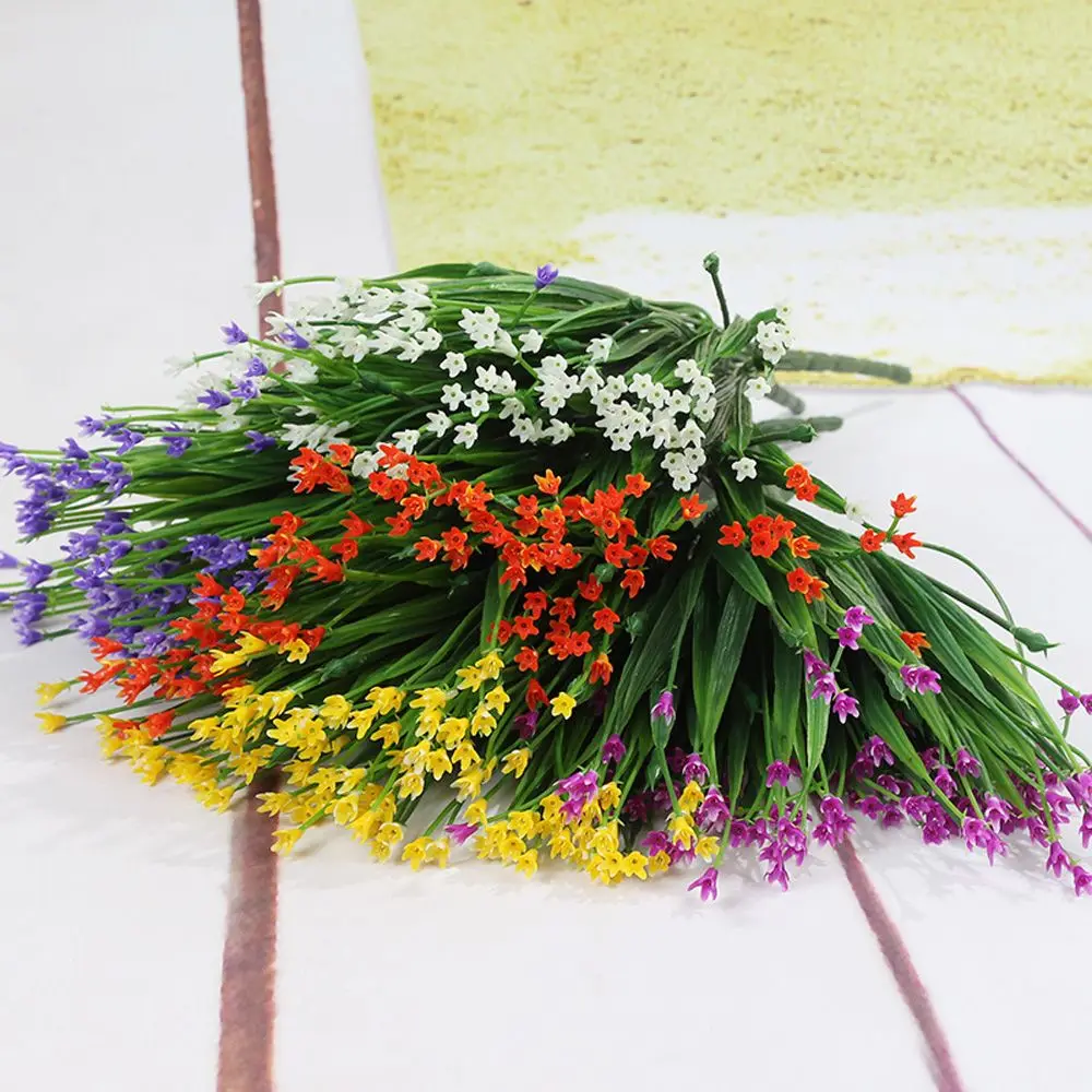 Искусственный цветок имитации растений День рождения Свадьба Декор Пластиковые