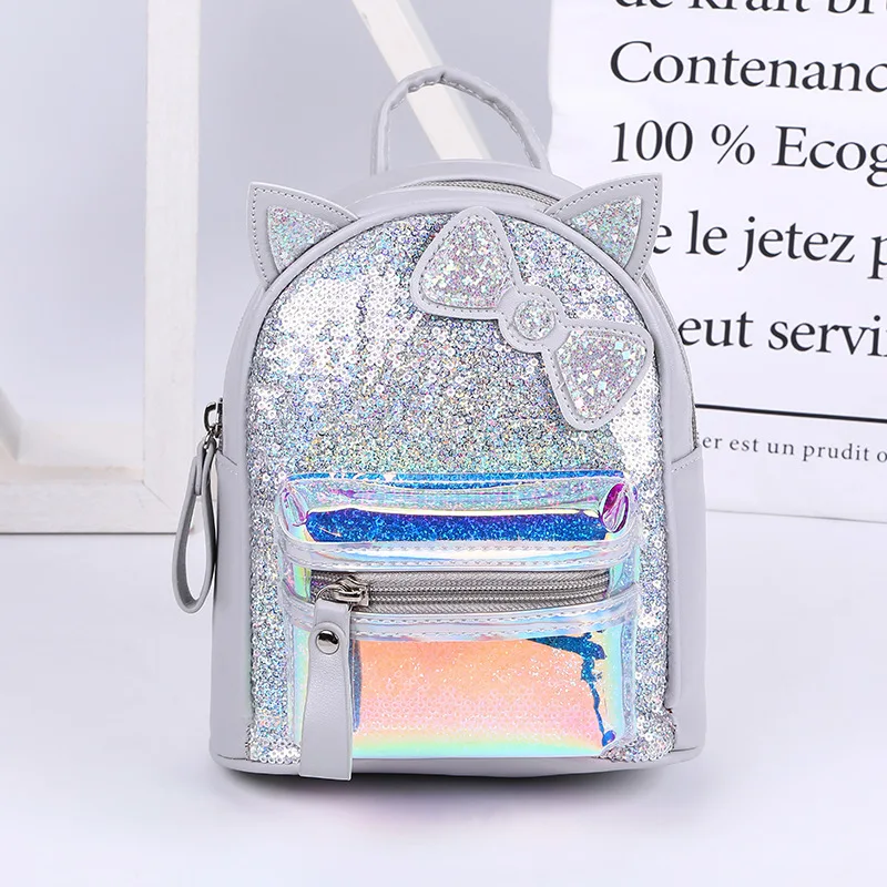 

Children Kids Girls Backpack Glitter Beadings 2021 Kindergarten Schoolbag Bag