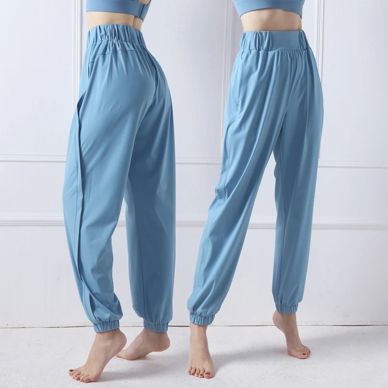 

Moonglade Yoga Pants High Waist With Pocket Leggings Sport Women Fitness Workout Clothes Leisure Loose Sports Wear Gym Leggins