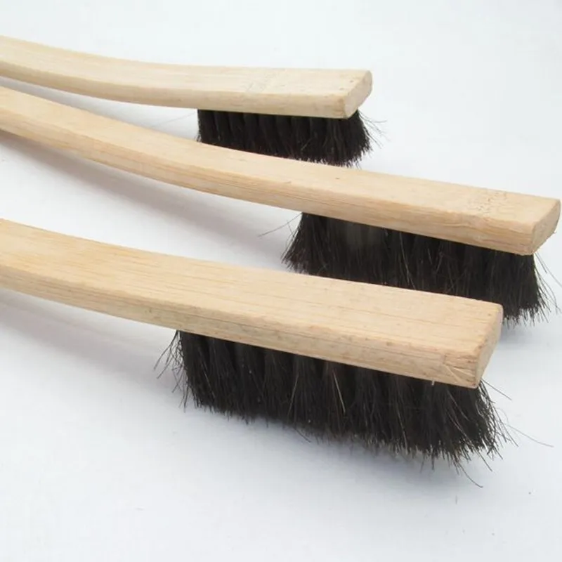 

Lucullan Auto Engine Cleaning Brush Car Rim Wheel Tire Cleaning Multi-Function Bamboo Handle Mane Brushes Car Wash Cleaning