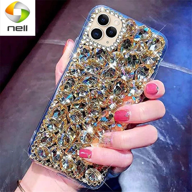 

Роскошный блестящий чехол со стразами 13 для телефона iPhone 12 11 Pro Max X XR XS Max 7 8Plus 12 Mini, чехлы для телефонов с жемчужинами и кристаллами