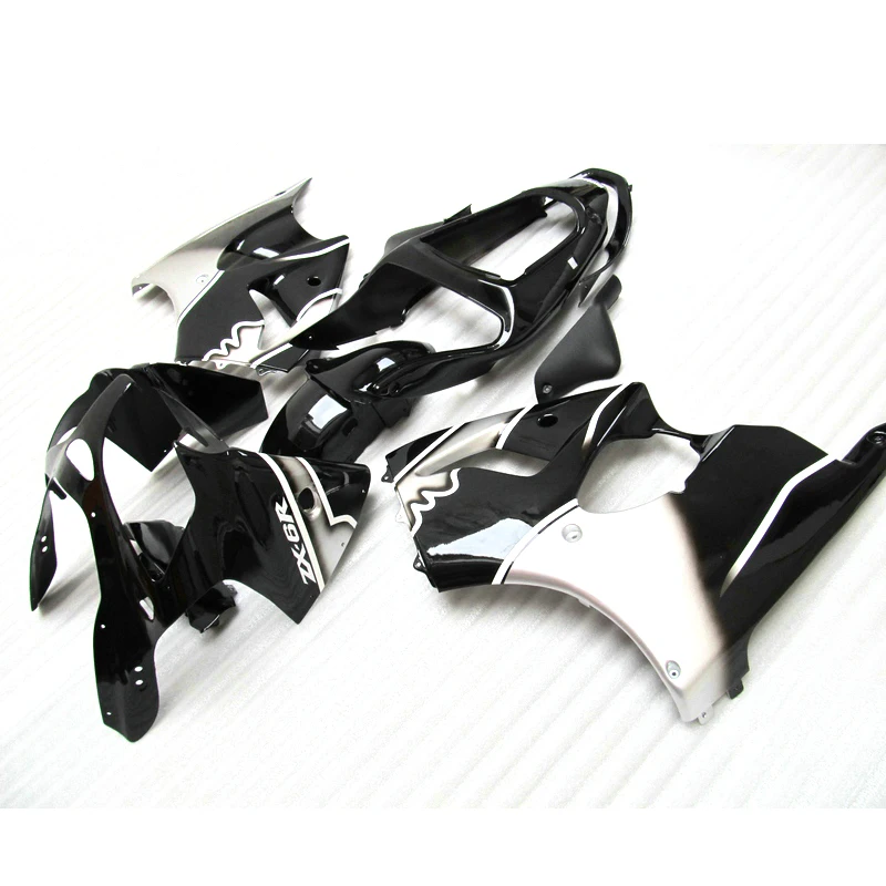 

White Black High Quality Injection Motorcycle parts for Kawasaki Ninja ZX6R fairing kit 2000 2001 2002 set zx6r 00 01 02 YH45