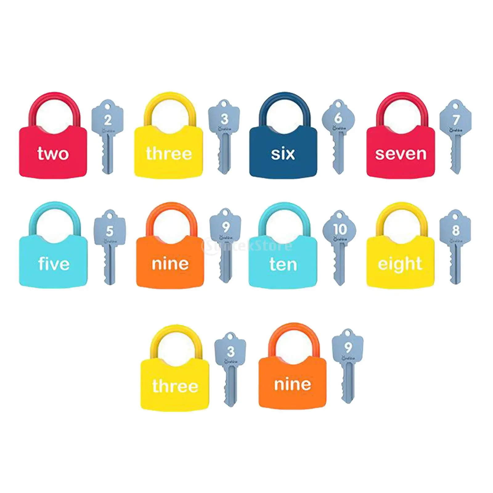 

20Pcs Suitcase Locks with Keys PP Padlocks Multicolor Small Padlock Keyed