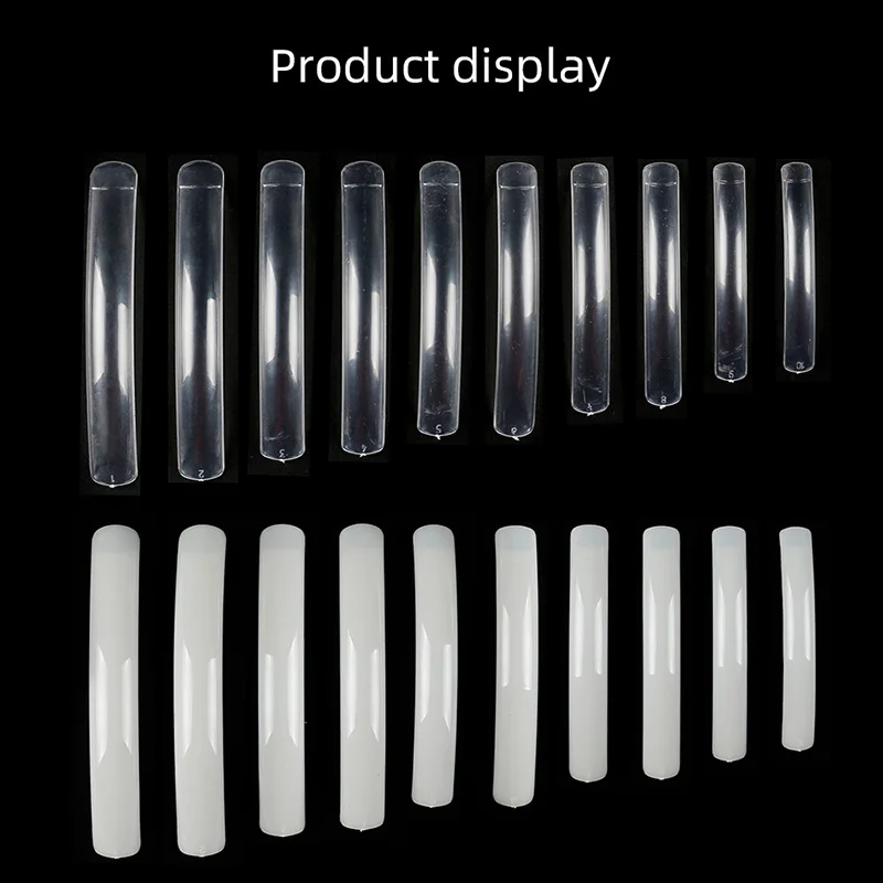 10 шт/100 шт сумка полное покрытие натуральный прозрачный акриловый УФ гель