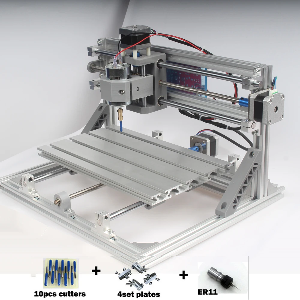 CNC 3018 ER11 DIY Мини CNC3018 лазерная гравировальная машина PCB фрезерный машинный