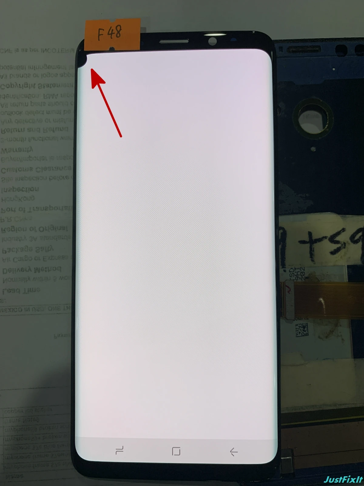 F48 Супер AMOLED для samsung Galaxy S9 Plus G965F G965U S9plus ЖК-дисплей сенсорный экран дигитайзер дефект черное пятно - Цвет: F48