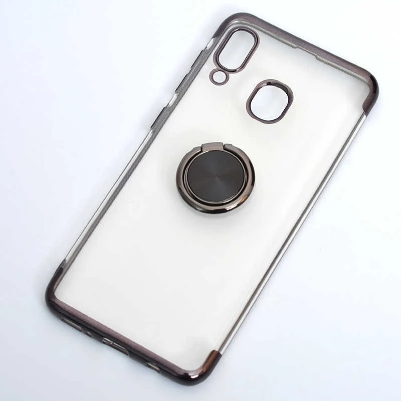 

Phone Case Compatible For Samsung Galaxy A30 Platinum Ringed Silicone Case Black