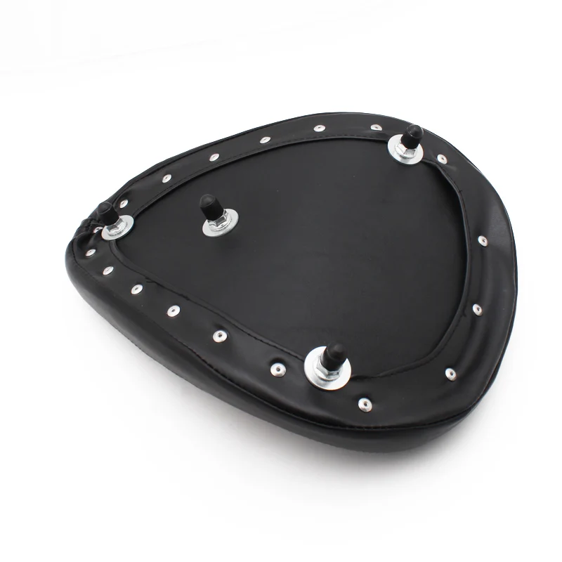 Черное кожаное сиденье для мотоцикла ретро старое школьное Solo Seat + 3 &quotпружинный