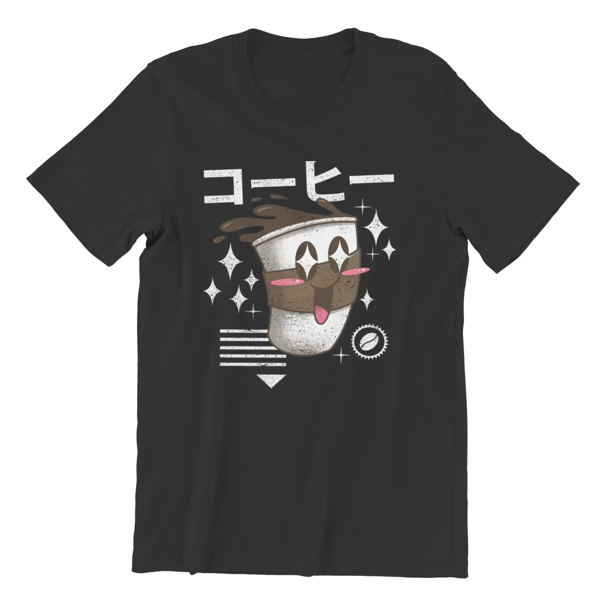

Kawaii Coffee Black Funny Retro Men Clothing 57038