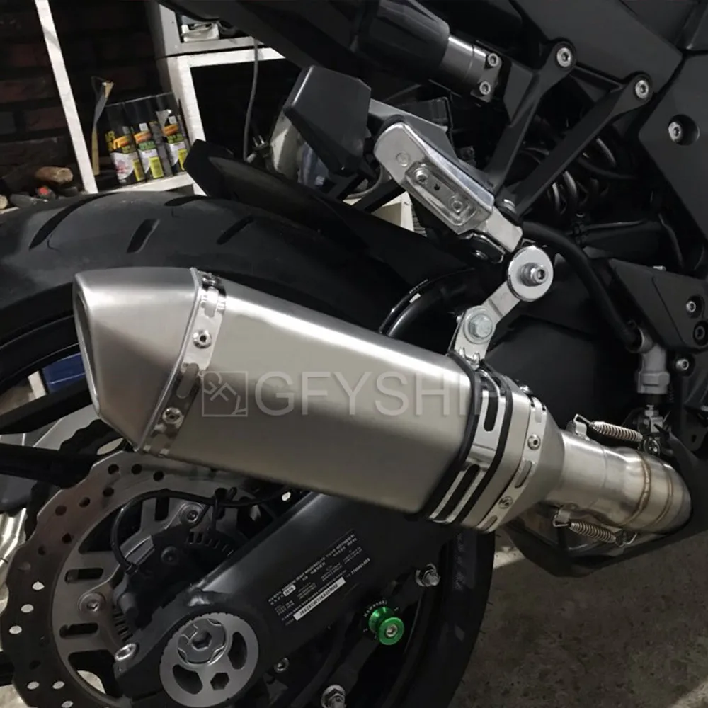 Для Kawasaki Z1000 2010 до 2017 2018 2019 Z1000SX ниндзя 1000 выхлопная труба для мотоцикла без шнура и