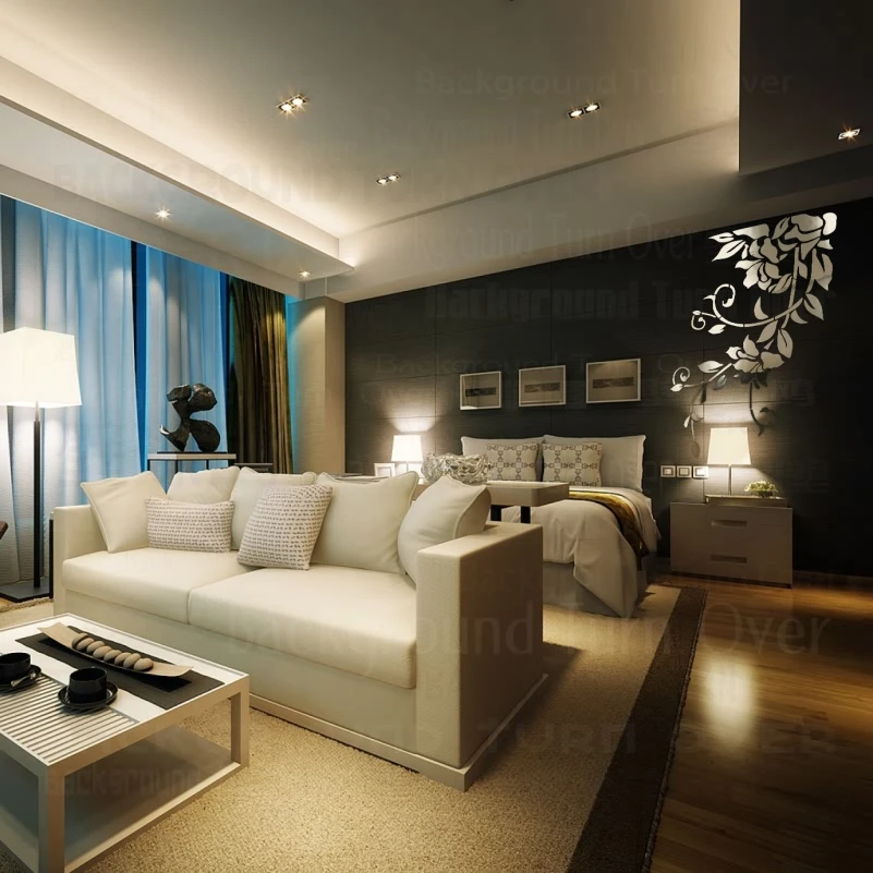 Зеркальные наклейки настенная наклейка украшение комнаты 3D декор роспись на все