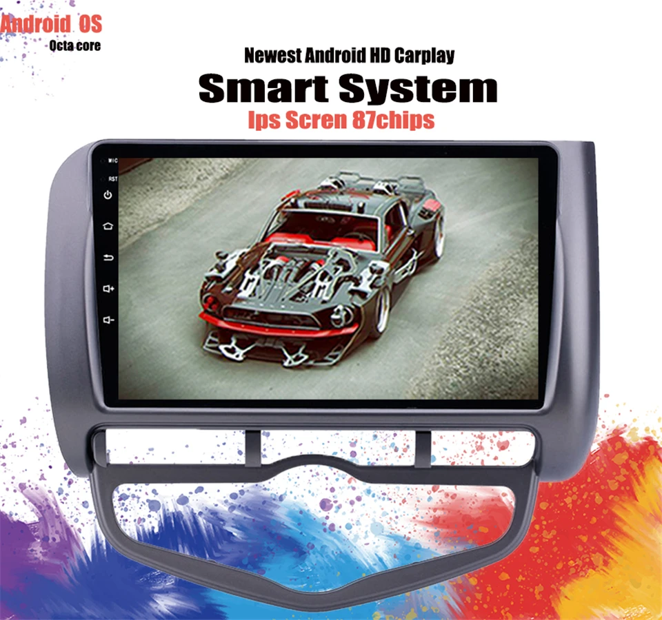 Android 10 128 ГБ для HONDA JAZZ City 2002 2007 Авто A/C мультимедийный стерео автомобильный плеер GPS