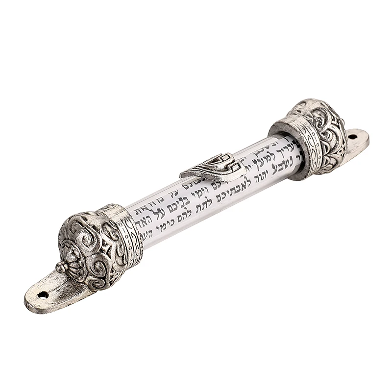 Античная Посеребренная позолоченная Корона Mezuzah Judaica Израиль подарок еврейская
