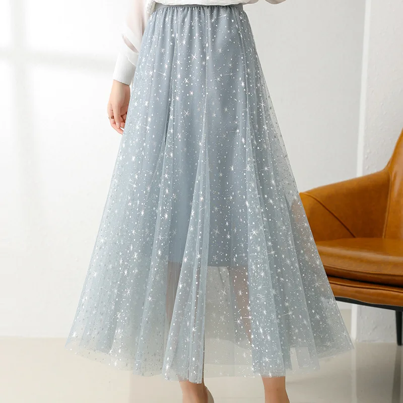

High Waist Pleated Skirt For Women's New Style In Spring And Summer 2021 Elegant Black White Skirt