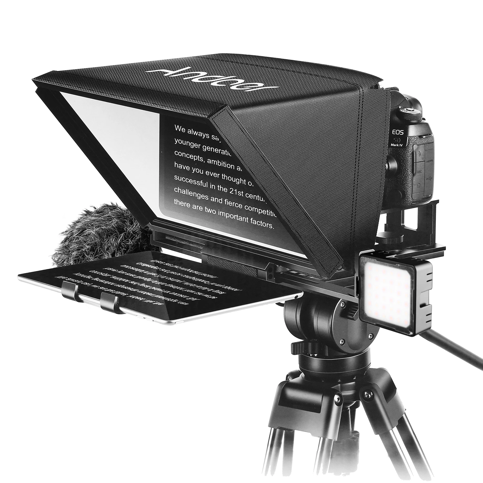 

Портативная камера Andoer A12, телесуфлер для DSLR/беззеркальной камеры, запись видео в реальном времени, для интервью, чехол для переноски