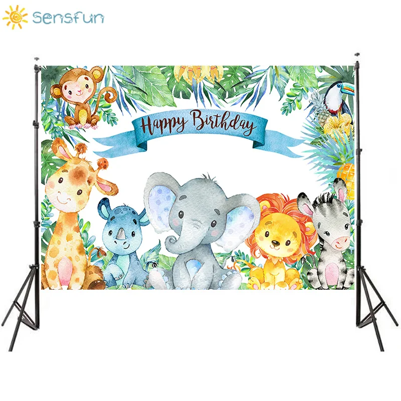 Sensfun сафари фографии с изображением деревянной стены джунгли вечерние фон для