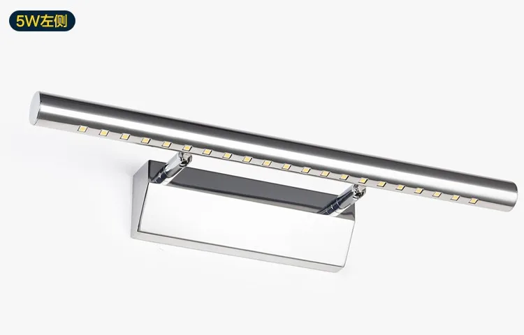 

21 светодиод 5 Вт AC90-260V современный водонепроницаемый противотуманный зеркальный настенный светильник для ванной комнаты из нержавеющей ст...