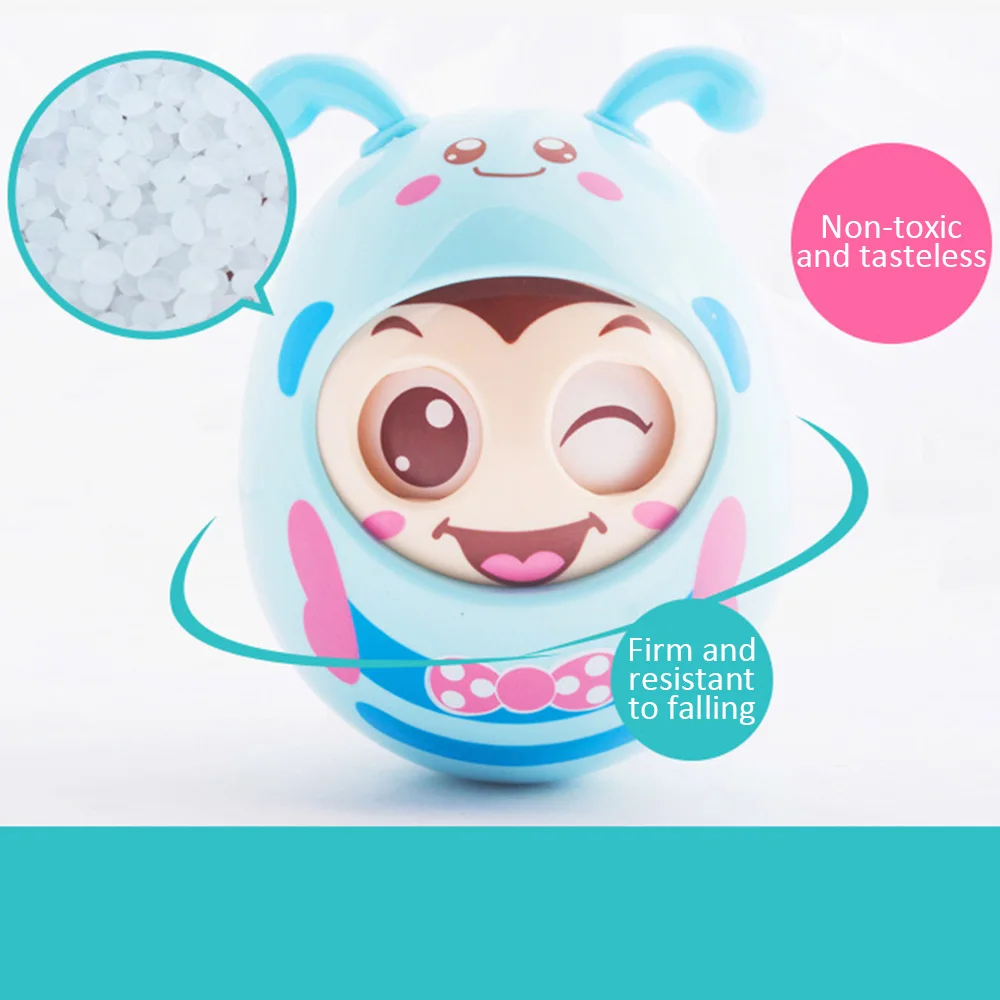 Children’s Educational Toys Baby Teether Molars Wink Tumbler Rattles Toy