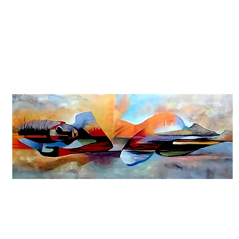 Pintura al &oacute;leo religiosa abstracta del Se&ntilde;or Buda sobre lienzo, carteles e impresiones, Cuadros, sala de estar de pared para im&aacute;genes art&iacute;sticas, 60x150cm-0