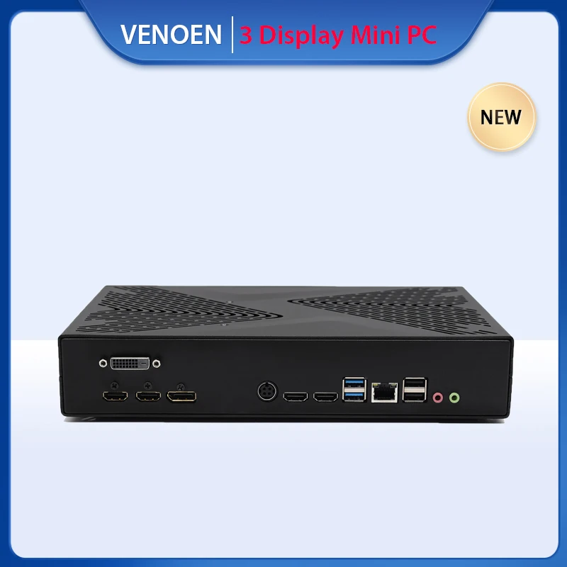 

VENOEN Mini Gaming Computer Intel i7 7700 i5 8500 7500 8100 NVIDIA GTX1050TI Desktop Mini PC multi-screen synchronize display