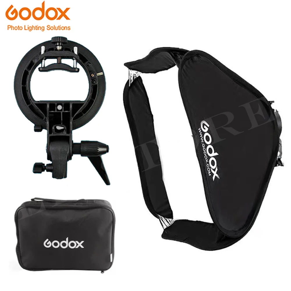 Набор софтбоксов Godox Flash 80 см * см/60 60 см/40 40 + кронштейн S типа для студийной