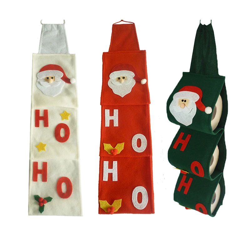 Новинка 2019 набор зеленых полотенец с Санта Клаусом чехлы для рождественских