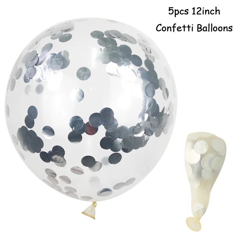5pcs balloon Счастливый год золото/серебро шары из фольги в виде букв год вечерние украшения Navidad Счастливого Рождества шар украшения - Цвет: 5pcs balloon
