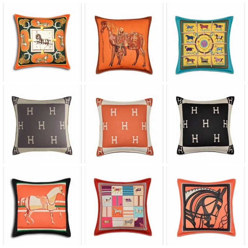 

Легсветильник Роскошная наволочка 45 см с изображением любовной лошади, подушка для сна на поясе, подушка для кровати, Офисная декоративная ...