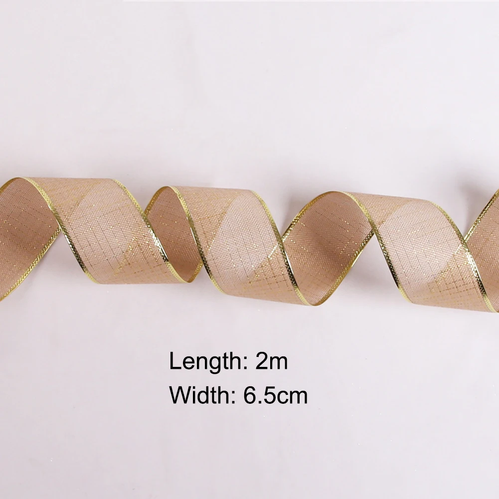 Украшения для рождественской елки лента отделки сделай сам бант подарочная