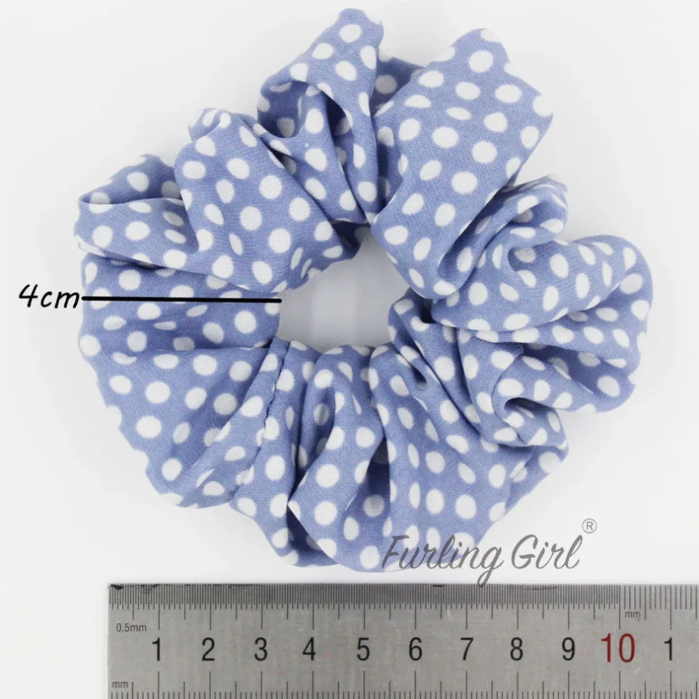 1 шт. шифоновая резинка для волос в горошек