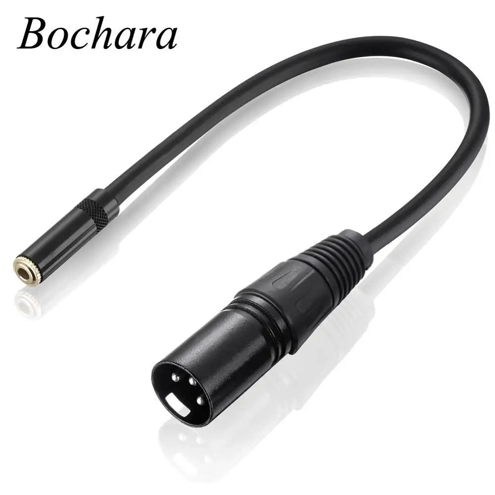 Кабель конвертер Bochara 30 см 3 5 мм стерео гнездовой разъем XLR OFC
