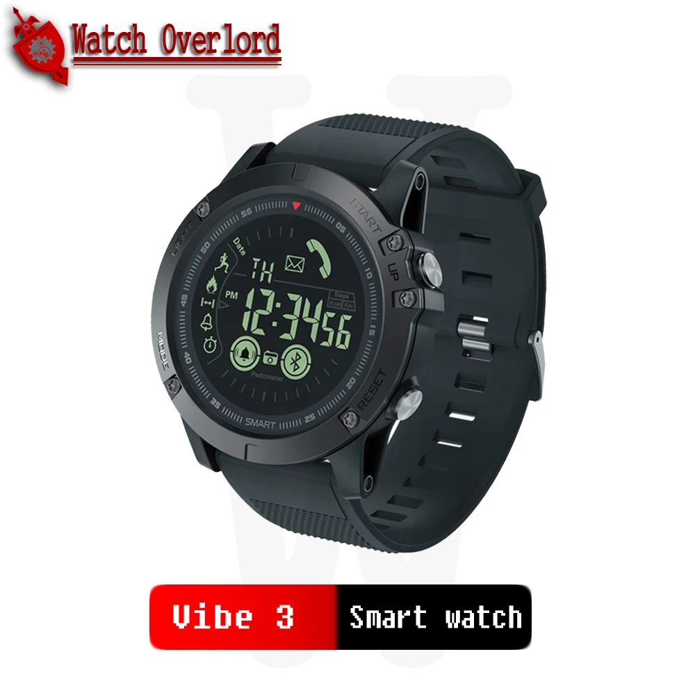 WO New VIBE 3 флагманские прочные Смарт часы 33 месяца в режиме ожидания 24 часа