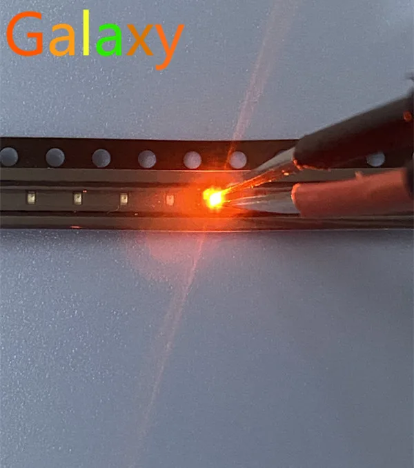 500 шт./лот SMD SMT 0402 ультраяркая оранжевая/желтая Светодиодная лампа | Освещение