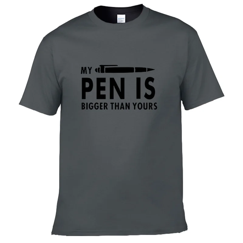 Моя ручка больше чем ваш забавная футболка с принтом Футболки 2020 Летняя мужская