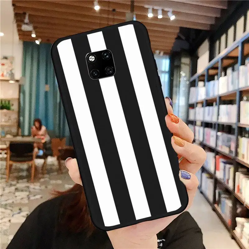 

Black and white checked cattle Phone Case For Huawei Mate 9 10 20 Pro lite 20x nova 3e P10 plus P20 Pro Honor10 lite