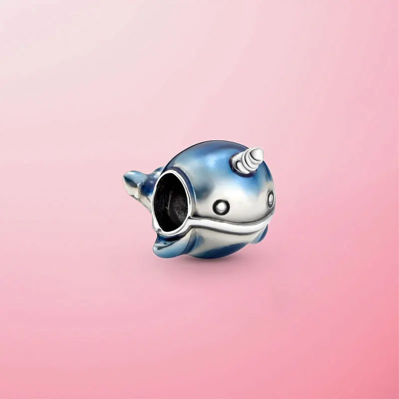 Высокое качество 925 стерлингового серебро ювелирные изделия мерцающий нарвала