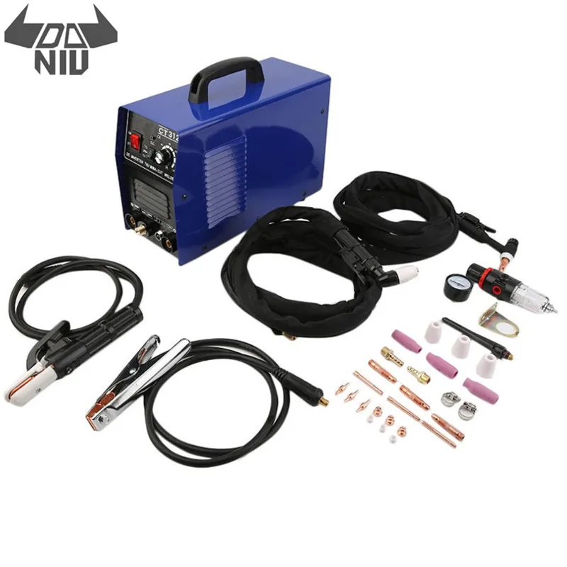 DANIU CT312 3 в 1 TIG MMA CUT TIG-сварочный аппарат инверторный Сварочный аппарат 120A TIG/MMA 30A резак портативный многофункциональный сварочный аппарат