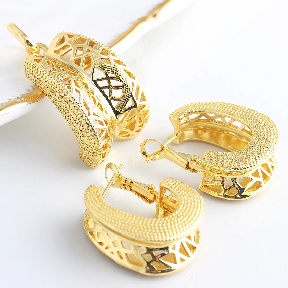 

Fashion Jewelry Bohemia Jewelry Sets For Women Earrings Necklace Pendant Flower Jewelry For Engagement fashion Jewelry Findings