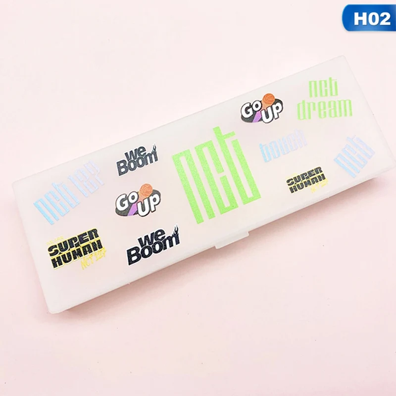BLACKPINK X1 IZONE TWICE EXO GOT7 NCT пенал для ручек для карандашей модная косметическая сумка для макияжа Футляр для монет школьные принадлежности для учащихся - Цвет: H02