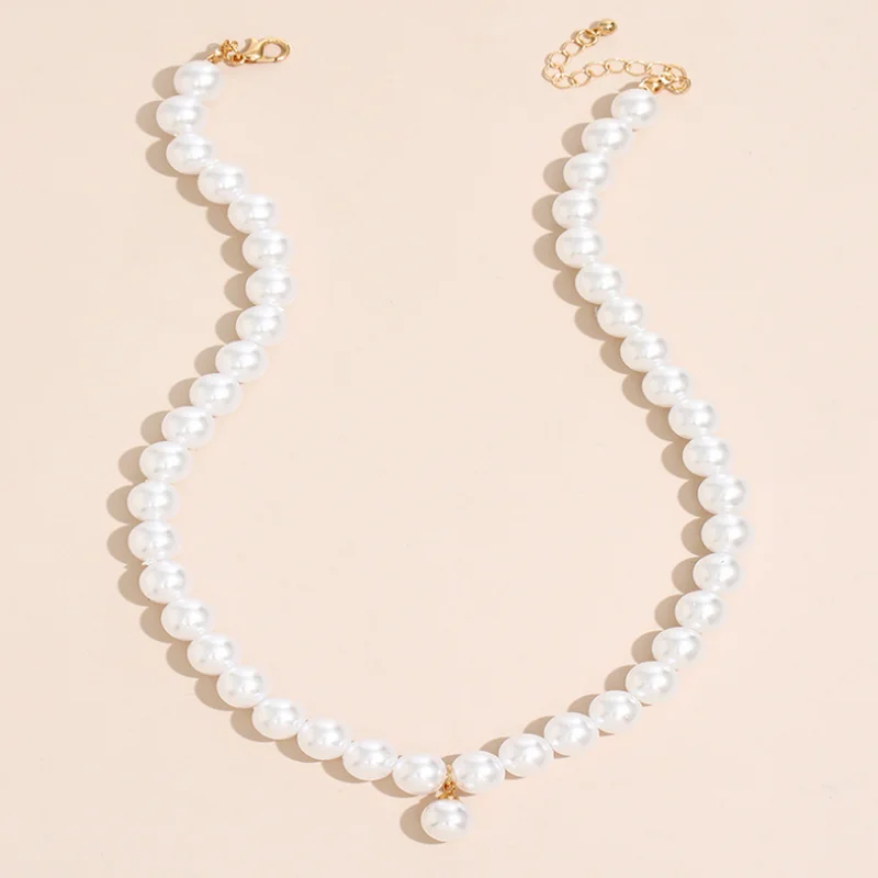 

Beauty Pearl Pendant Necklace Women Girl Clavicle Choker Party Necklaces Fashione Jewelry